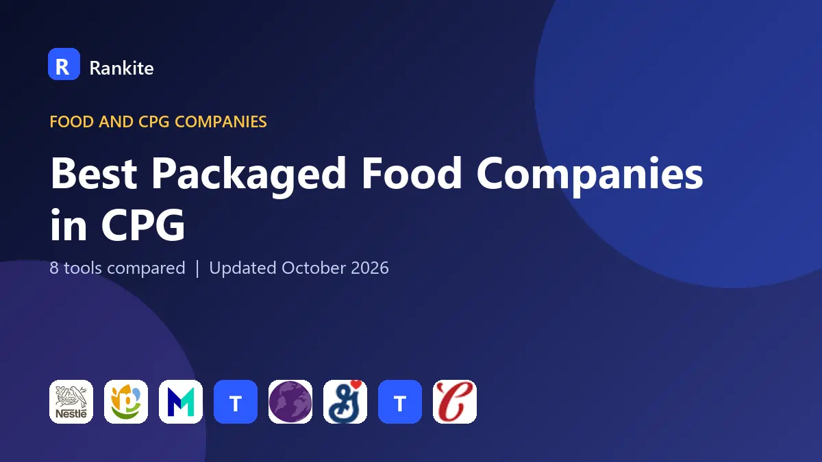 Best Packaged Food Companies in CPG in 2026: 8 Tools Compared