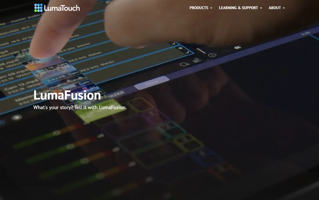 LumaFusion homepage