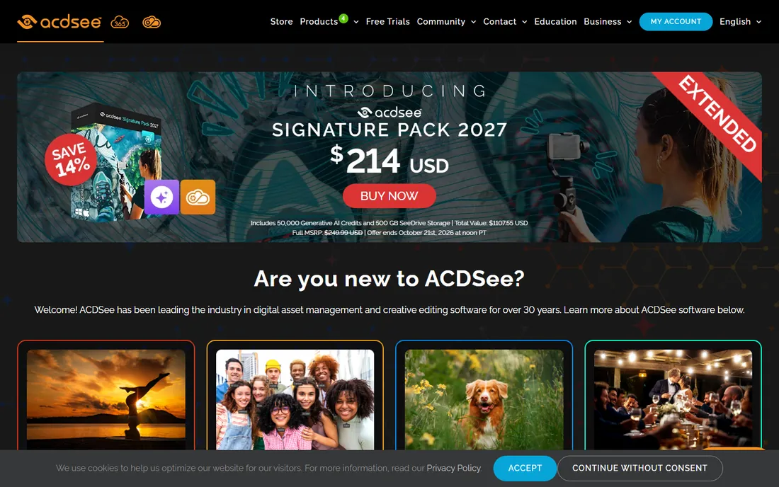 ACDSee Photo Studio homepage