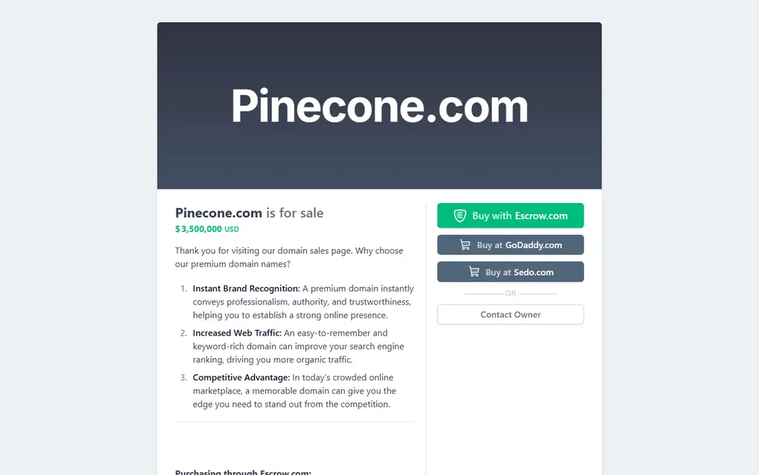 Pinecone Research homepage