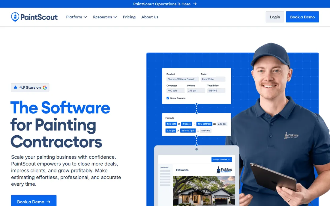 PaintScout homepage