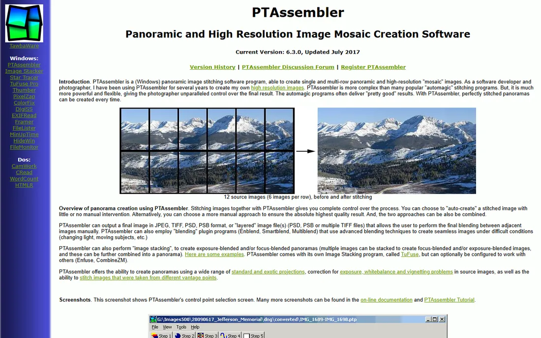PTAssembler homepage
