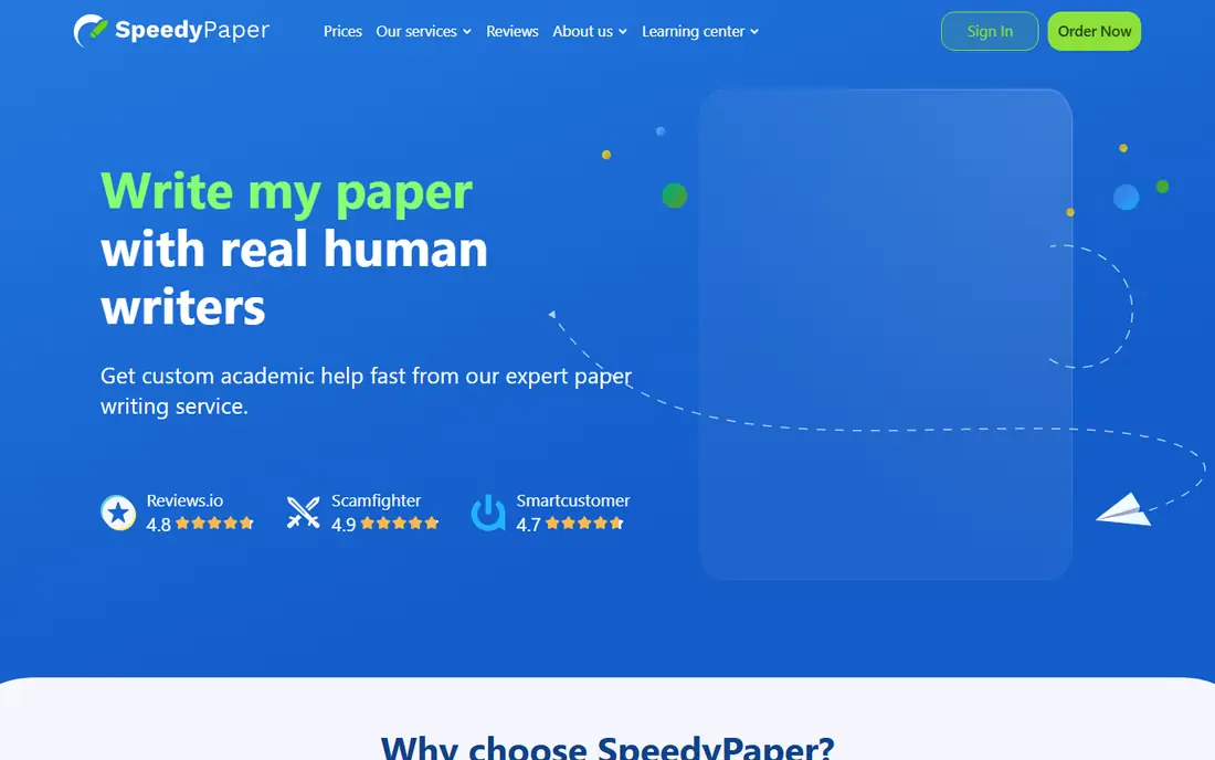 SpeedyPaper homepage