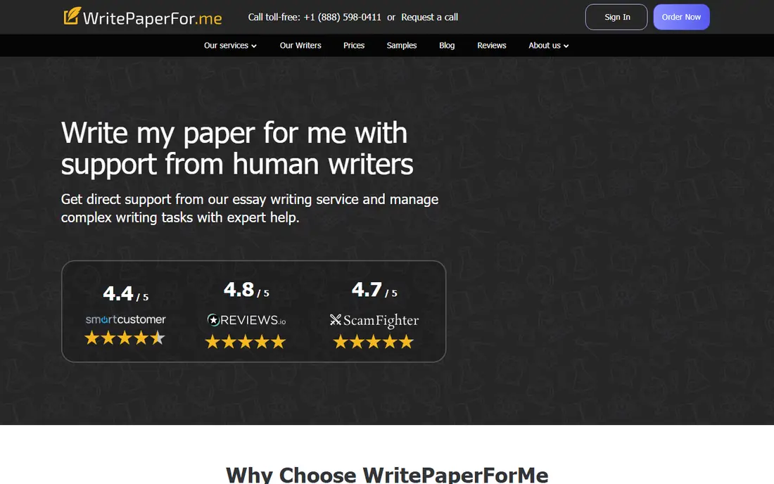 WritePaper homepage