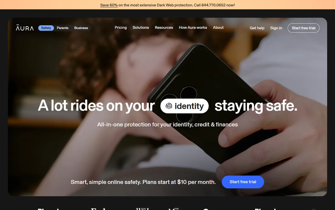 Aura homepage