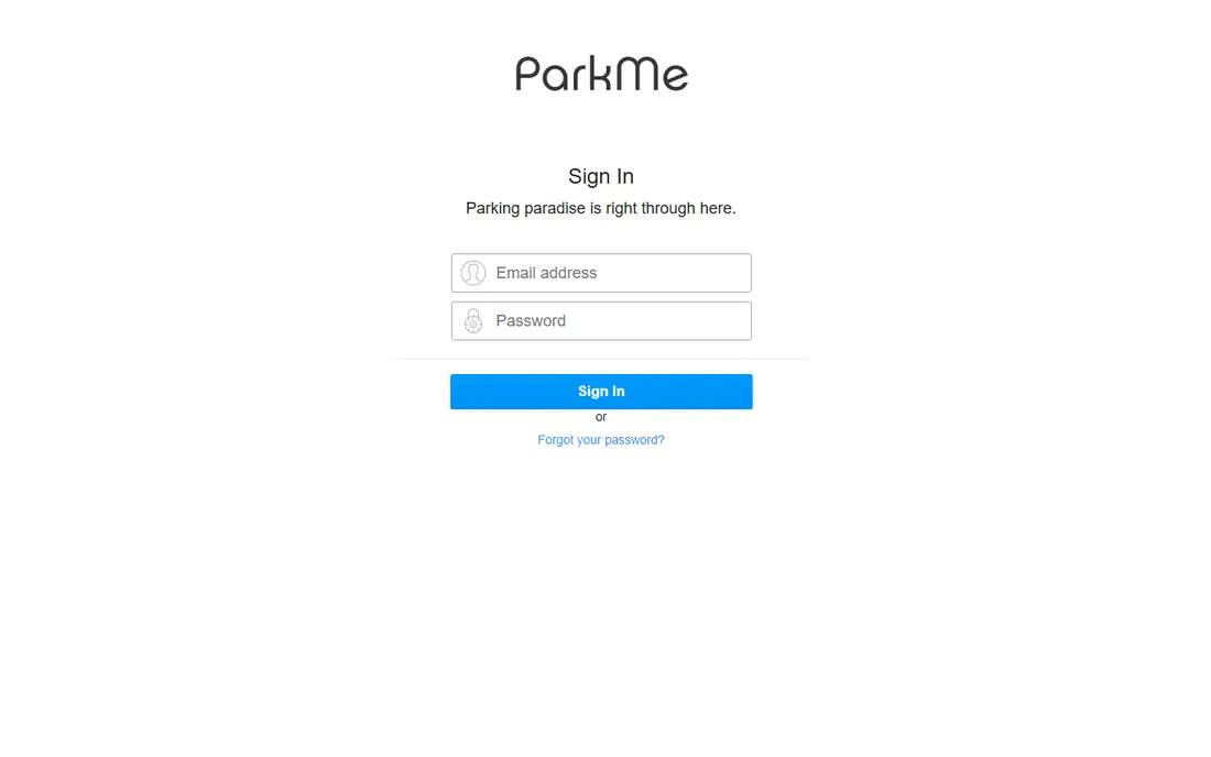 ParkMe homepage