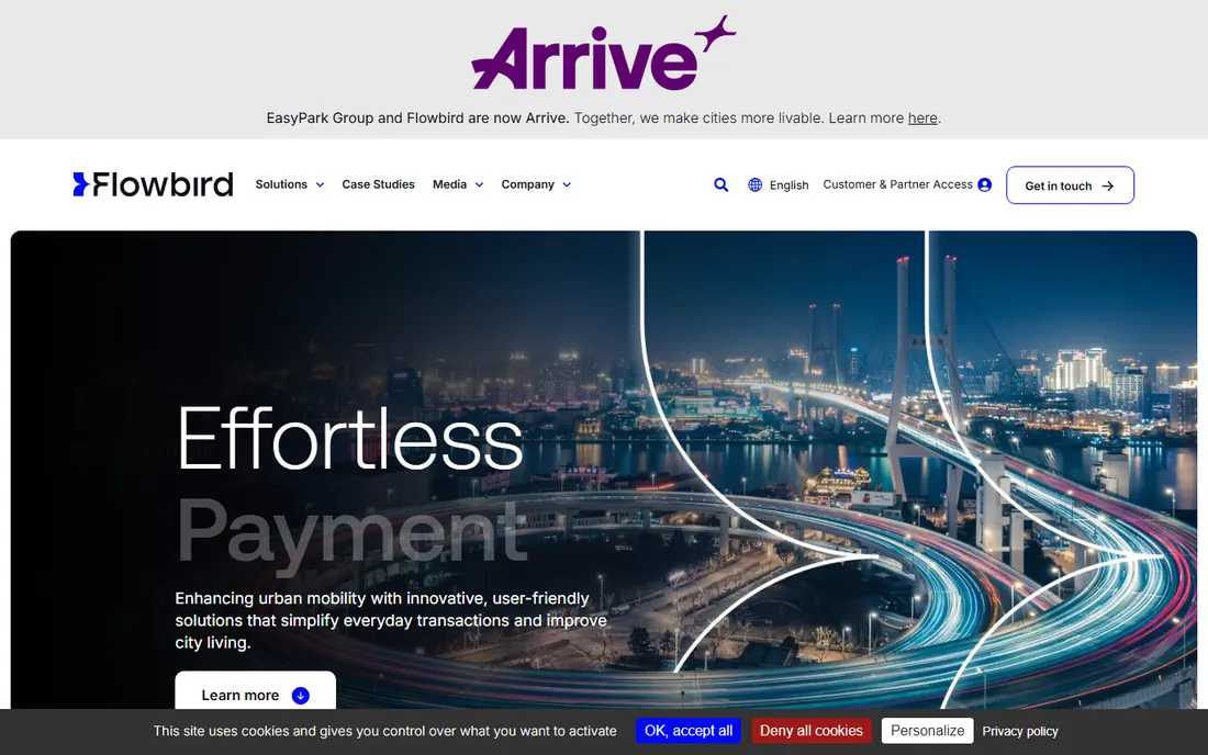 Flowbird homepage