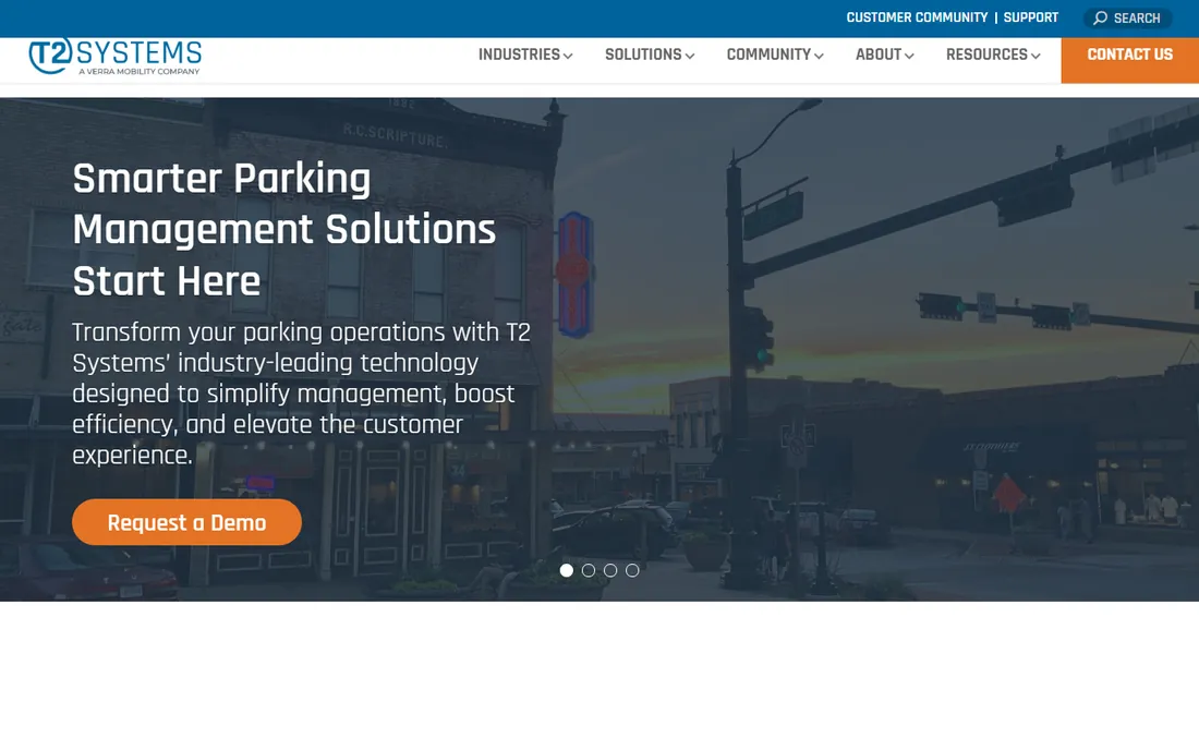 T2 Systems homepage