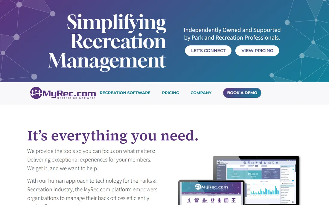 MyRec homepage