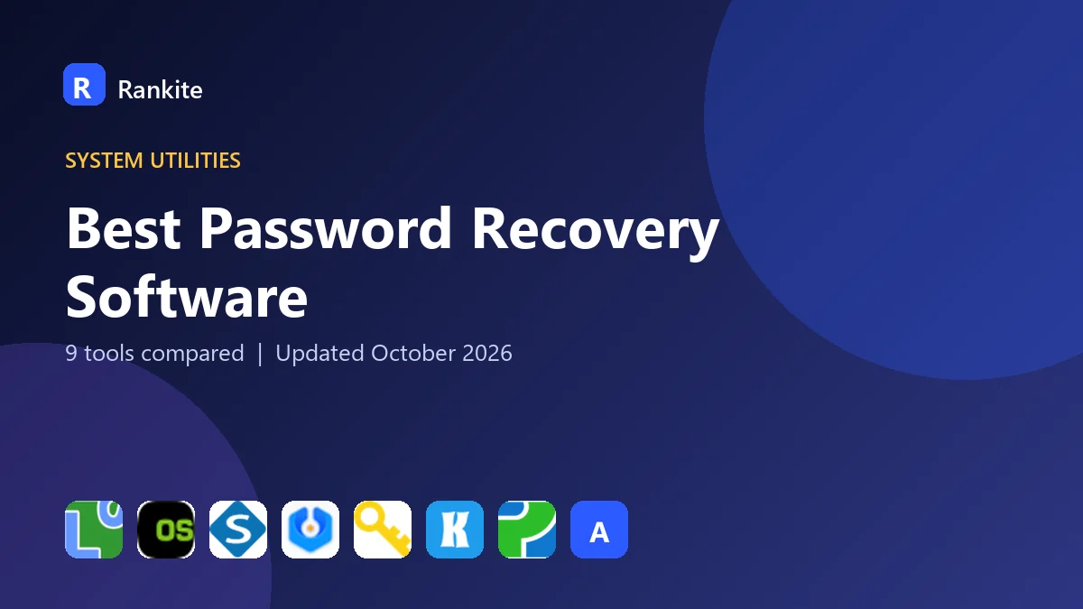 Best Password Recovery Software in 2026: 9 Tools Compared