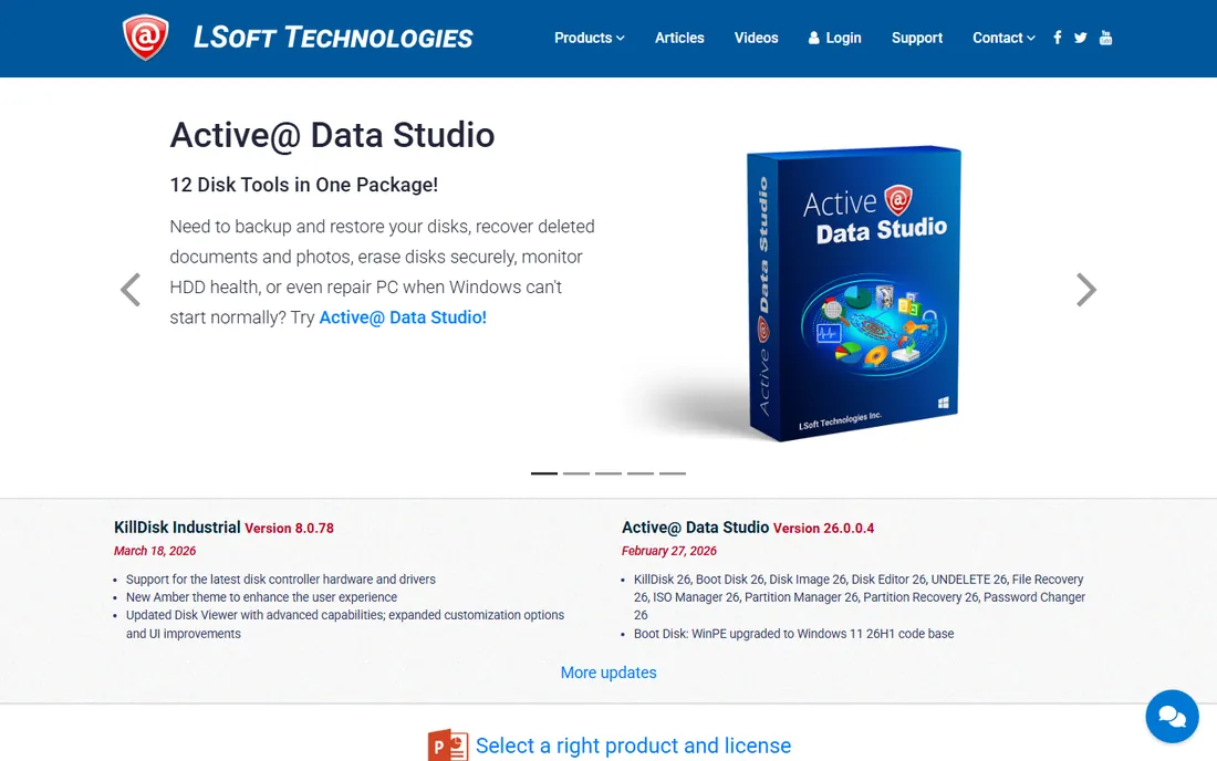 Active@ Password Changer homepage