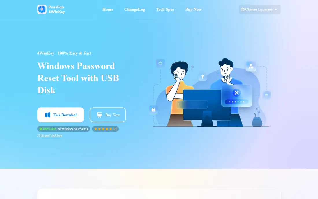PassFab 4WinKey homepage