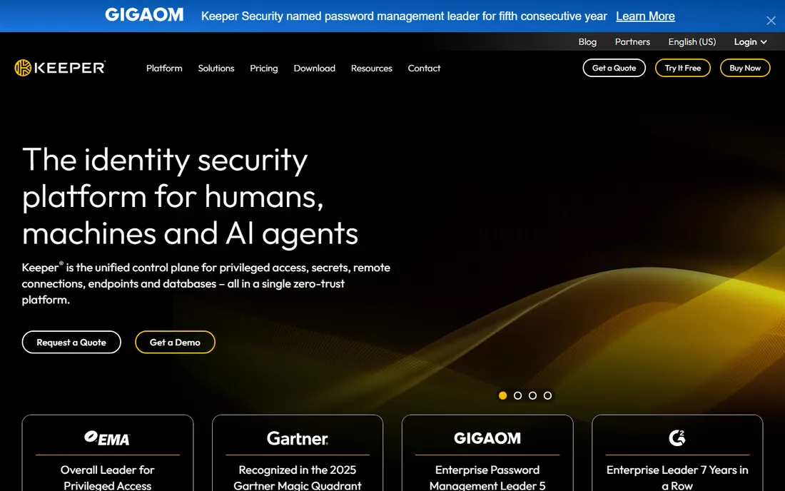 Keeper homepage