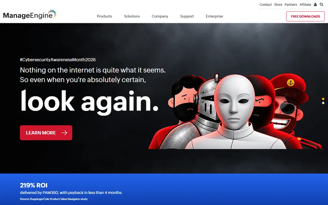 ManageEngine Patch Manager Plus homepage