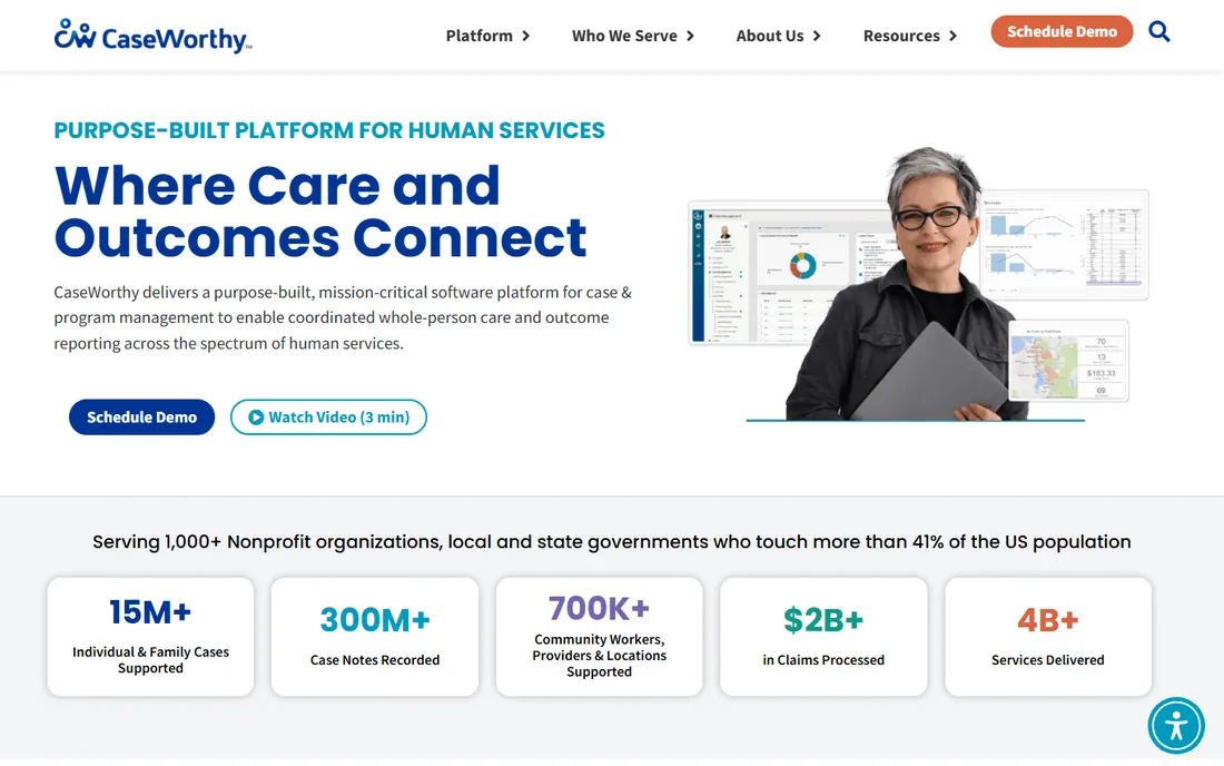 CaseWorthy homepage