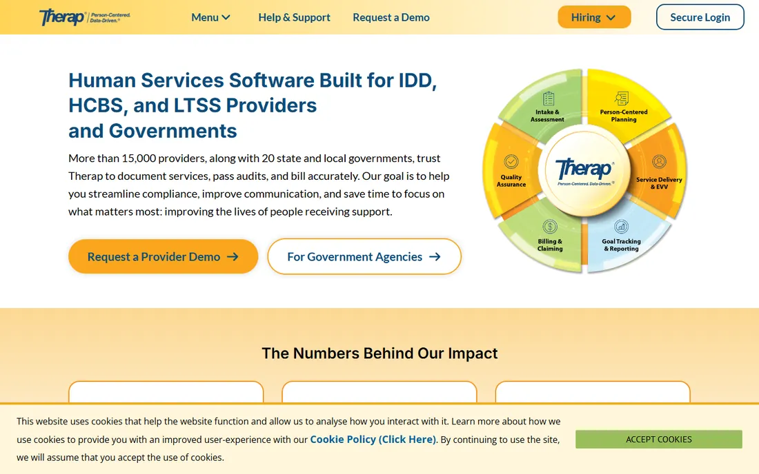 Therap homepage