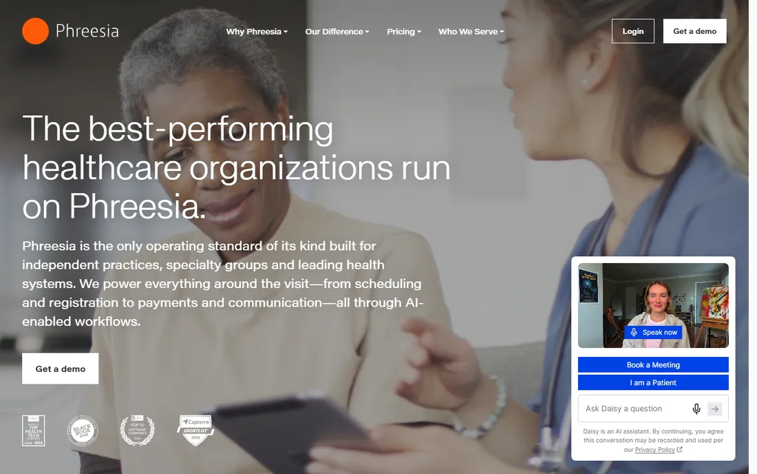 Phreesia homepage