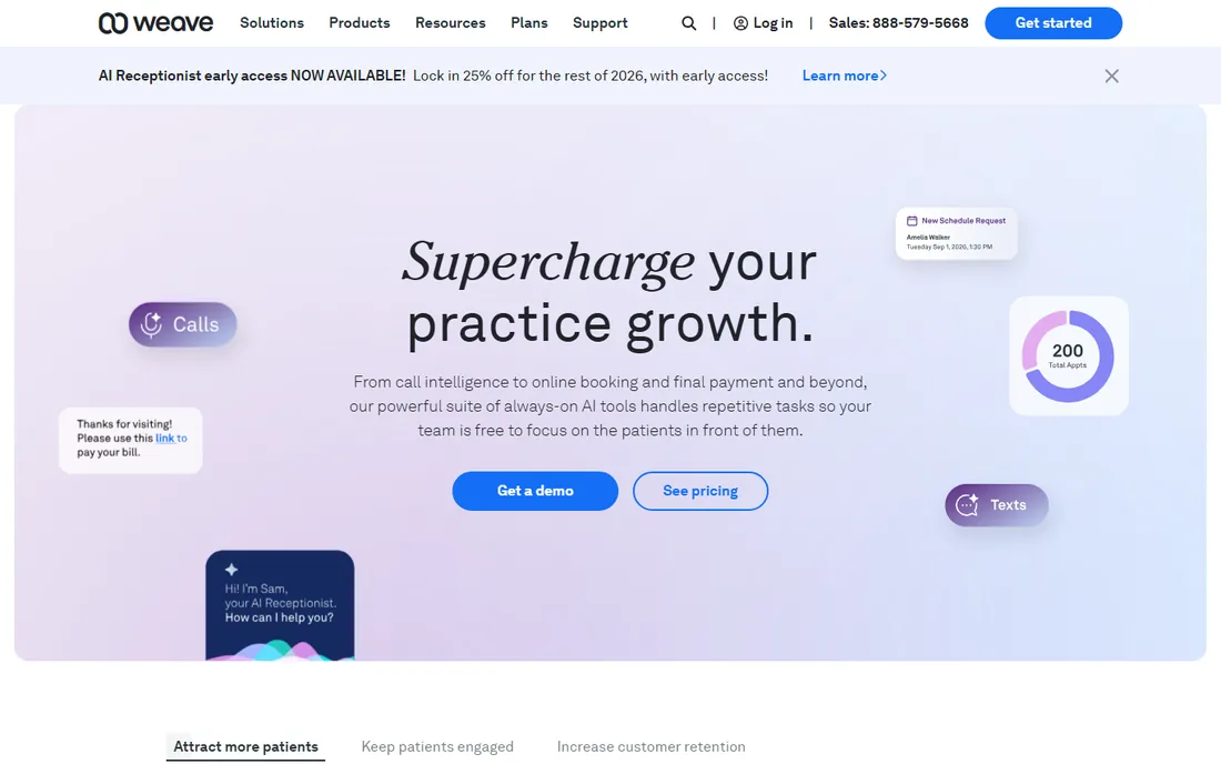 Weave homepage