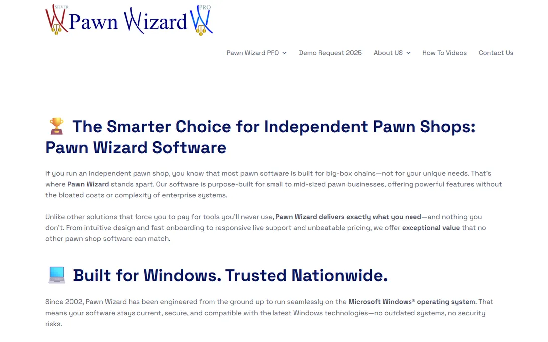 Pawn Wizard homepage