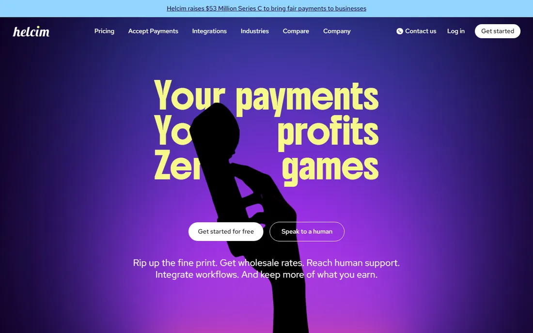 Helcim homepage