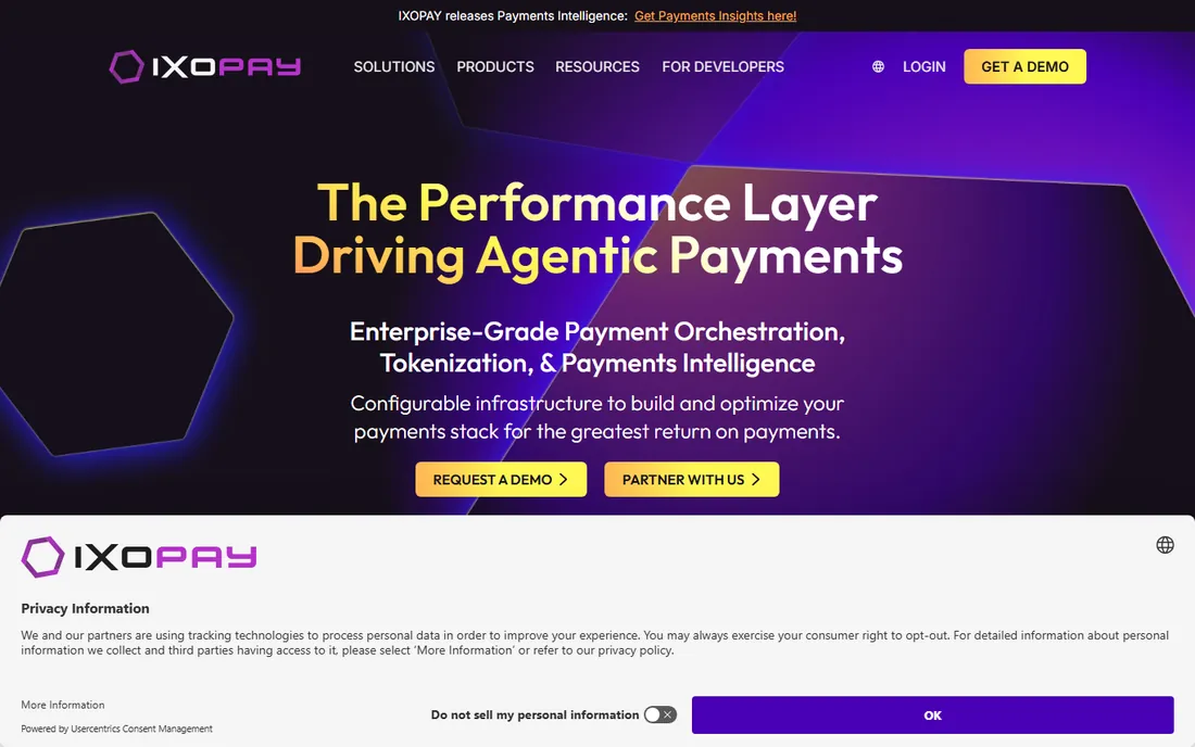 IXOPAY homepage