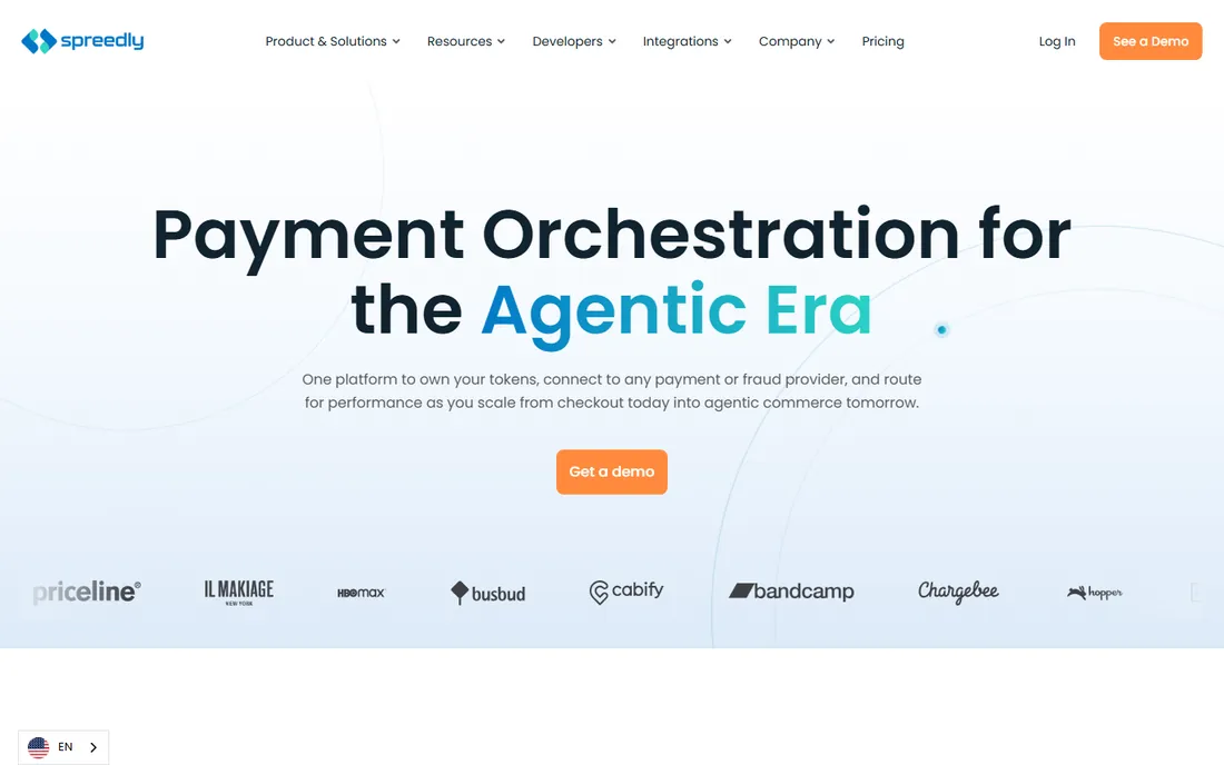Spreedly homepage