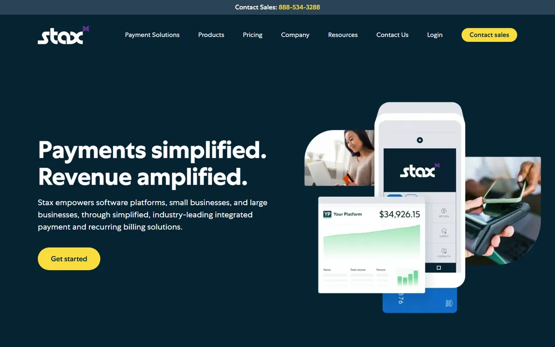 Stax homepage