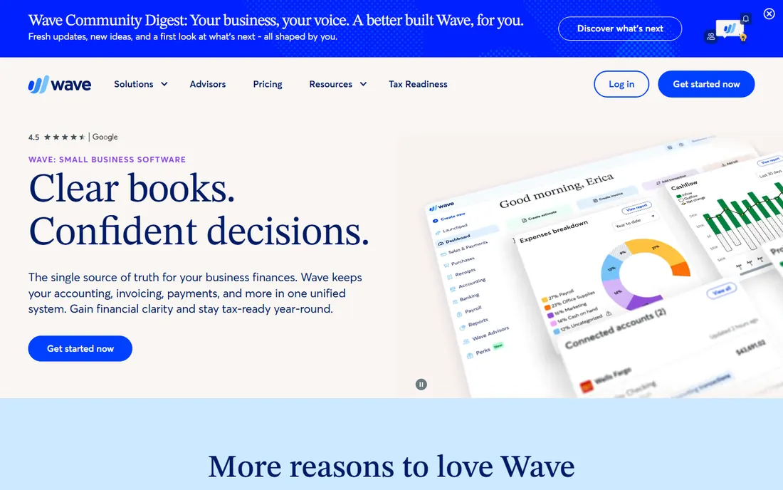 Wave homepage