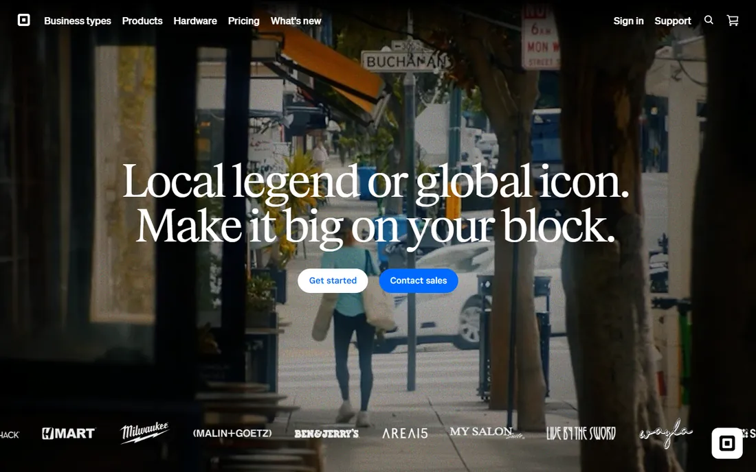 Square Payroll homepage