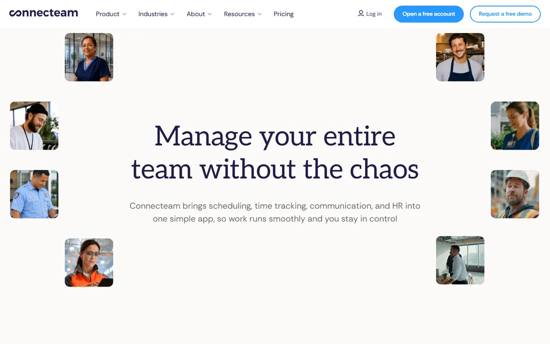 Connecteam homepage