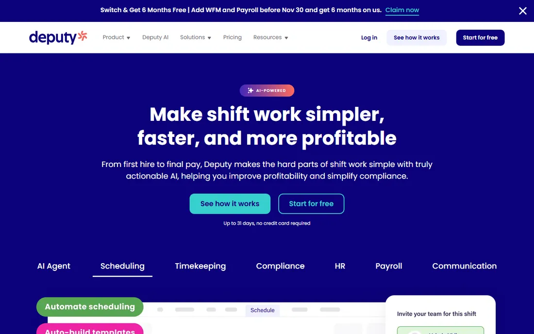 Deputy homepage