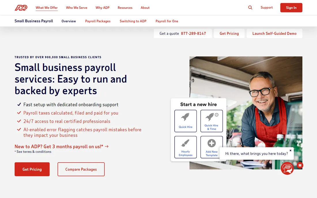 RUN Powered by ADP homepage
