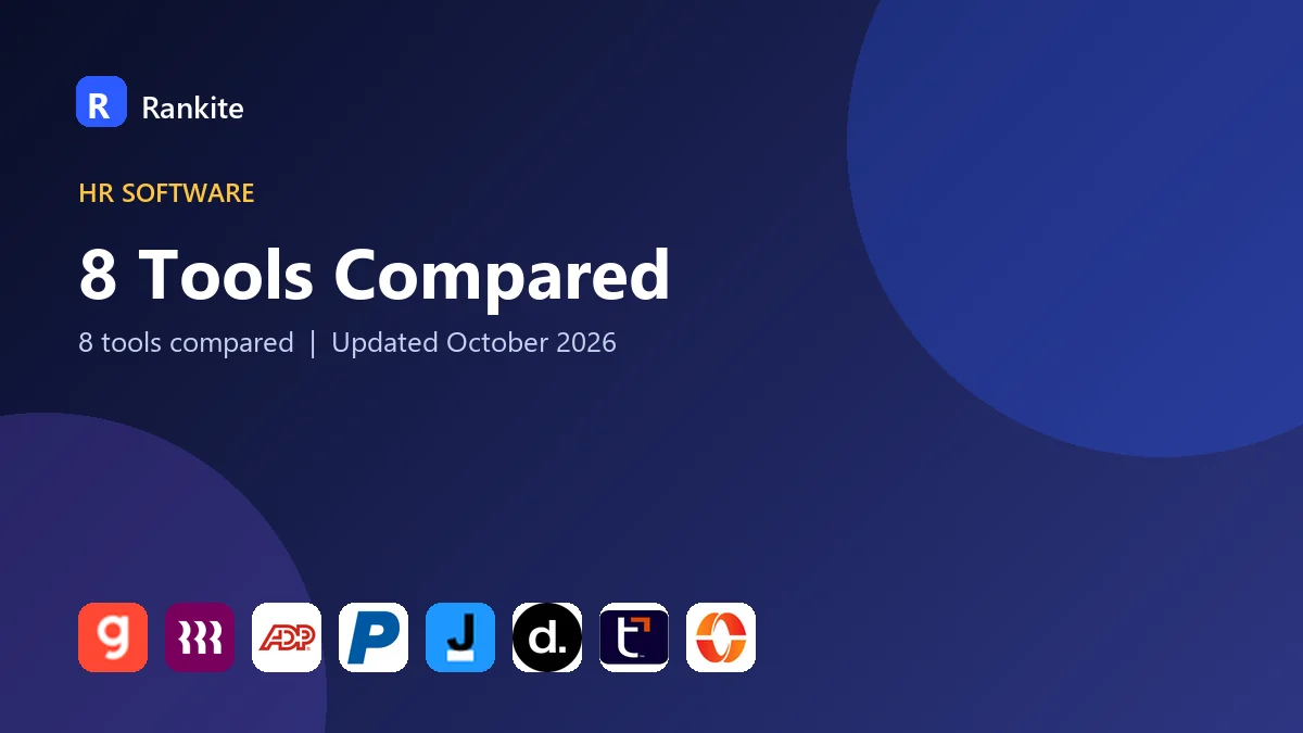 8 Tools Compared: Best Payroll Software for Human Resources Teams