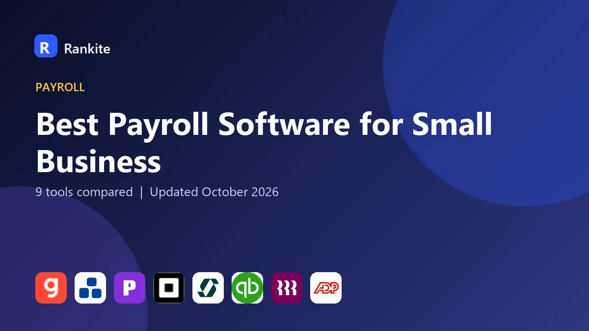 Best Payroll Software for Small Business in 2026: 9 Tools Compared