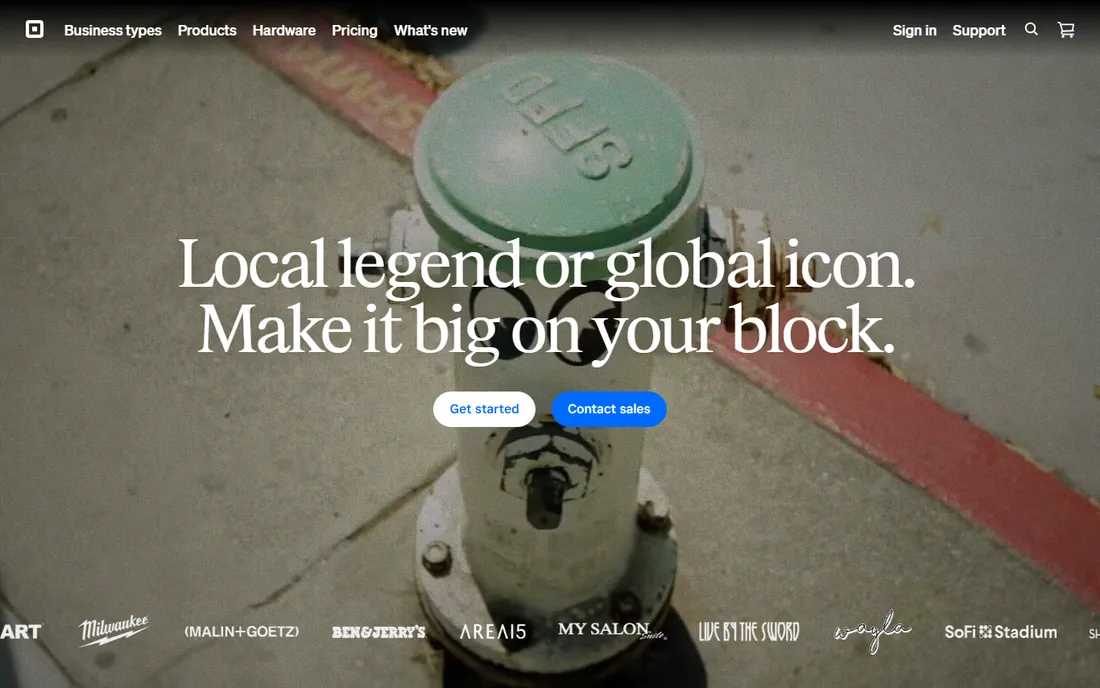 Square Payroll homepage