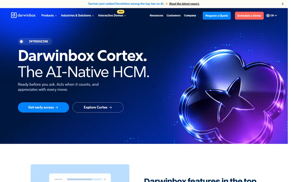 Darwinbox homepage