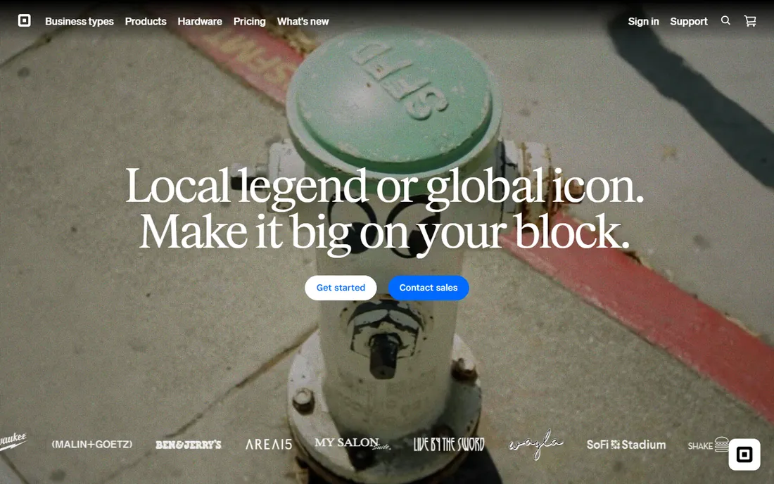 Square Payroll homepage