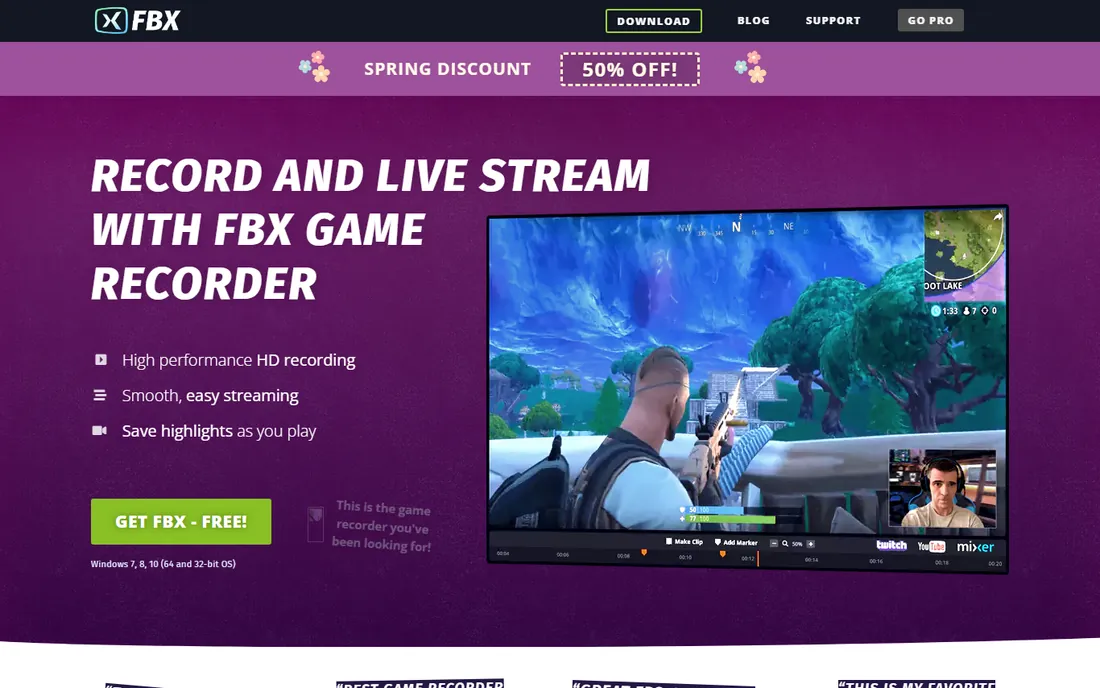 FBX Game Recorder homepage