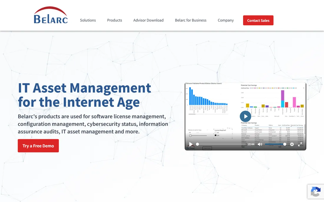 Belarc Advisor homepage