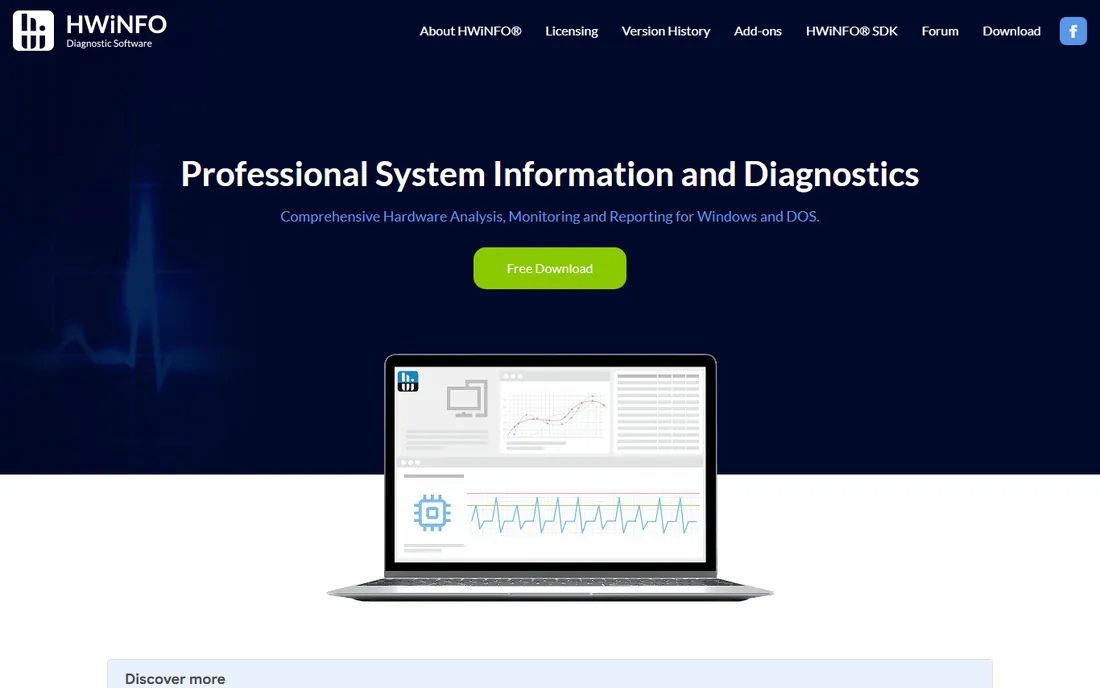 HWiNFO homepage