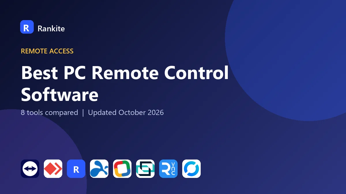 Best PC Remote Control Software in 2026: 8 Tools Compared