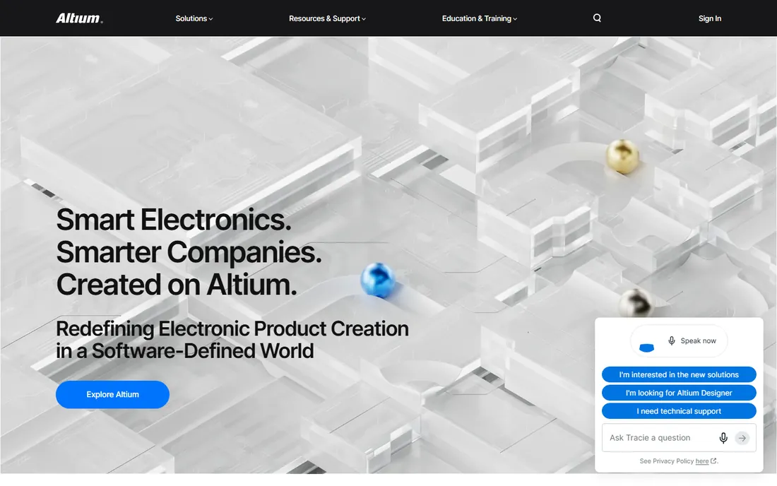 Altium Designer homepage