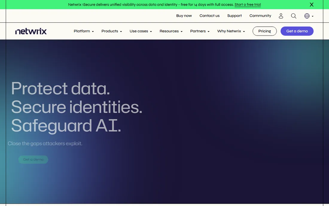 Netwrix homepage