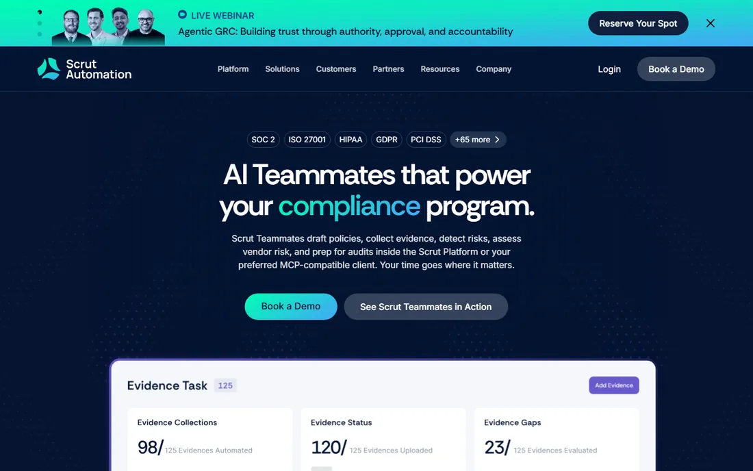 Scrut Automation homepage