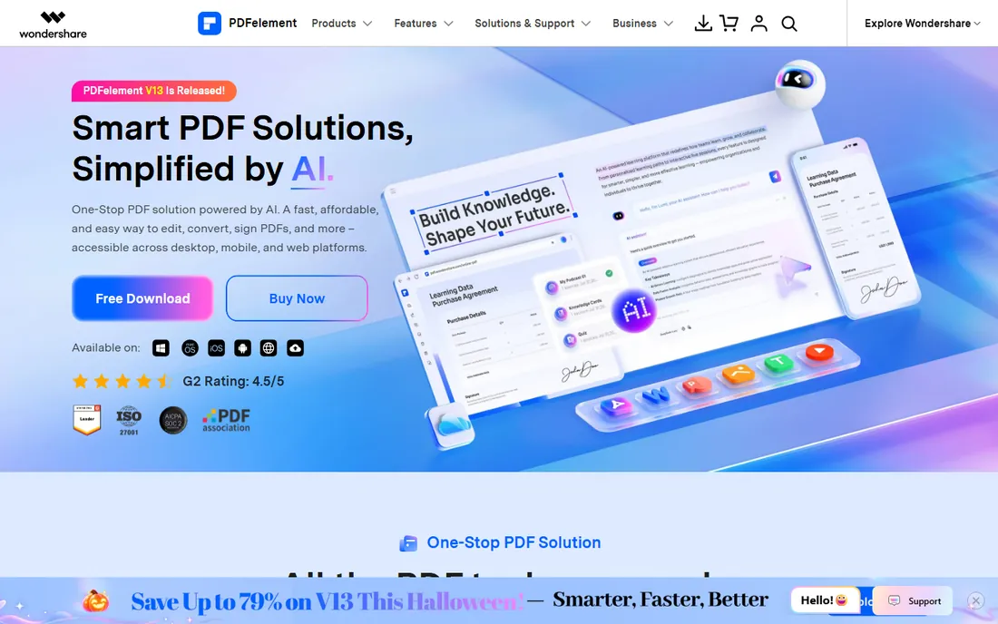 PDFelement homepage