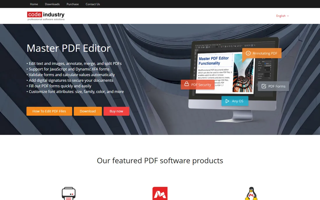 Master PDF Editor homepage