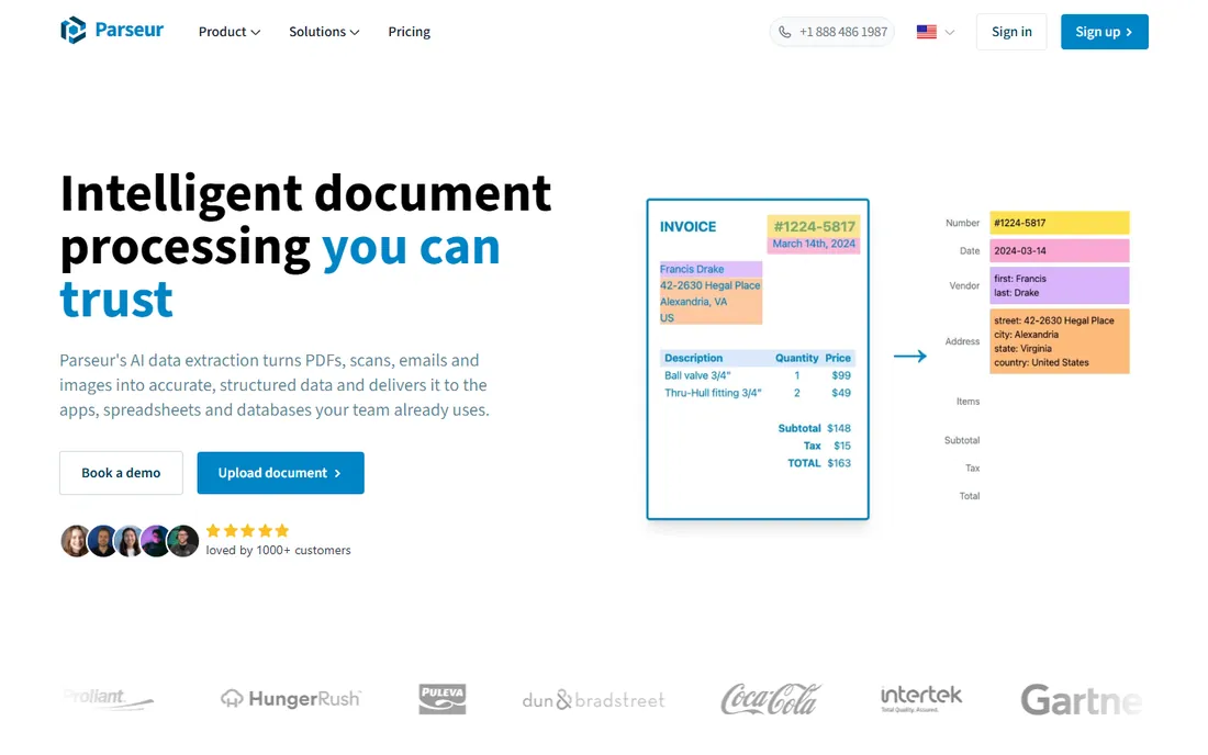 Parseur homepage