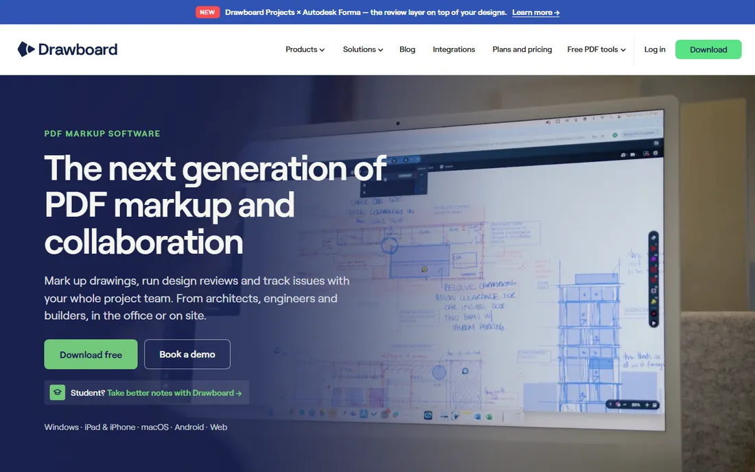 Drawboard PDF homepage
