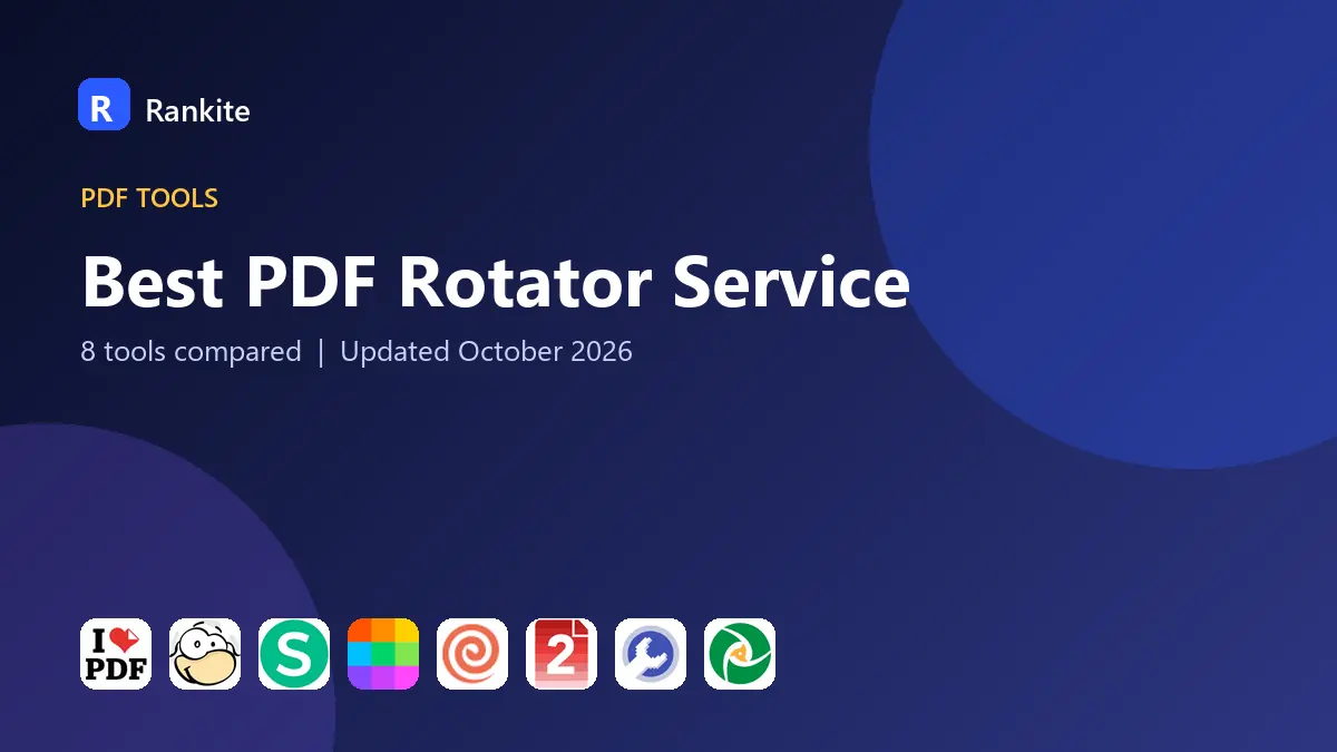 Best PDF Rotator Service in 2026: 8 Tools Compared