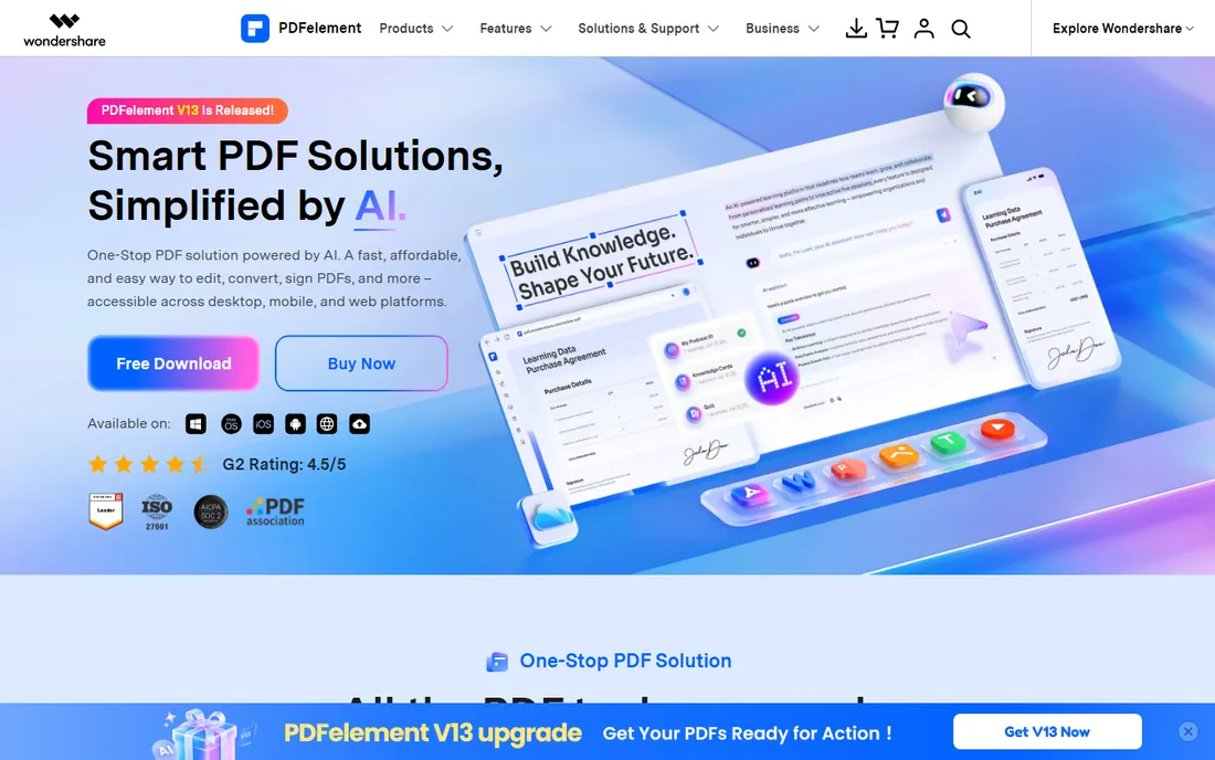 PDFelement homepage